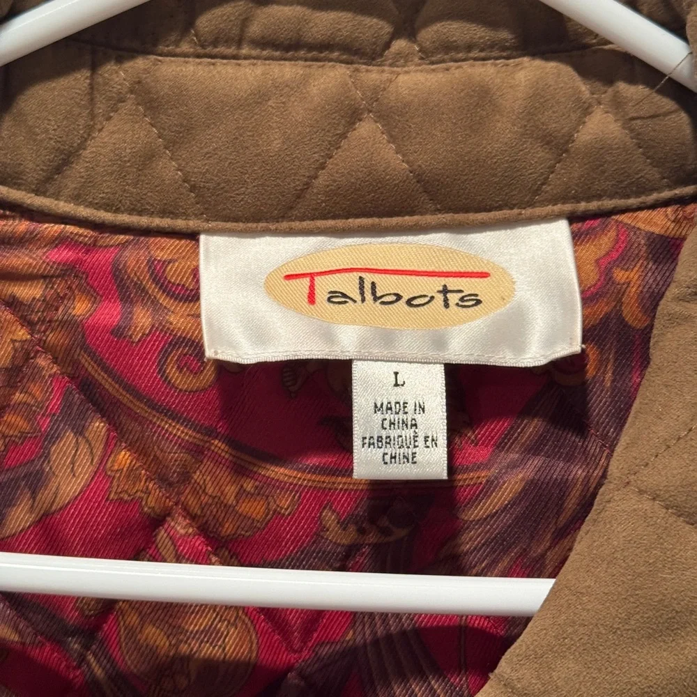 Talbots Tan Quilted Barn Jacket - Picture 6 of 12